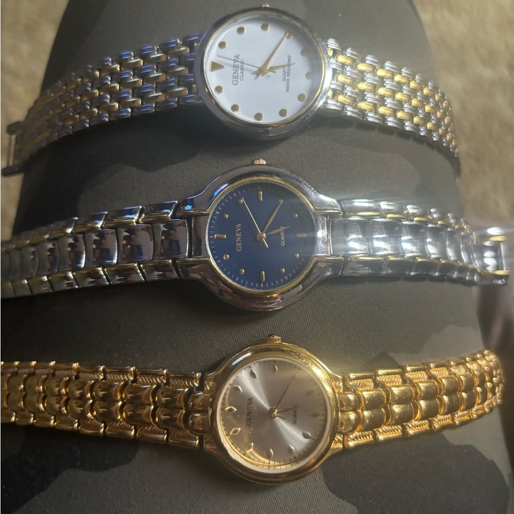 Geneva stainless steel vintage watches (price negotiable for each watch)